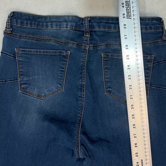 SONG Curvy High Rise Skinny Ankle Jeans Dark Wash 15/32 - Picture 4 of 7
